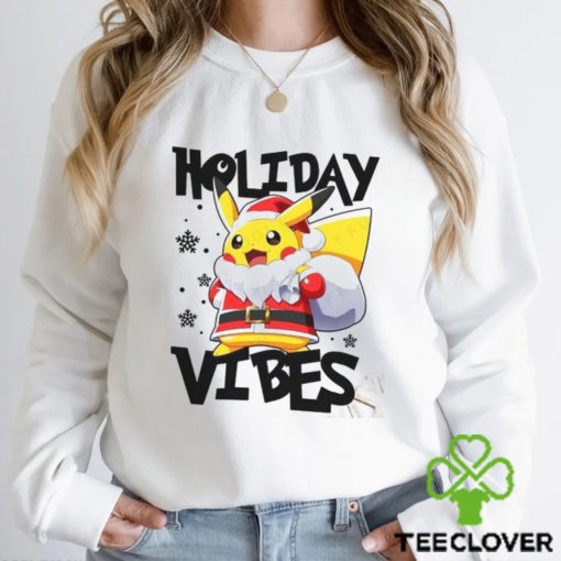 Holiday Vibes Quotes Matching Pajamas T Shirt