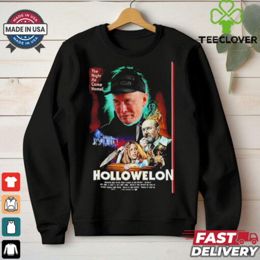 Hollowelon Elon Musk Dark Maga the night he came home hoodie, sweater, longsleeve, shirt v-neck, t-shirt