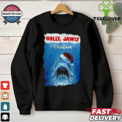 Holly Jawly Christmas Jaws Shark shirt