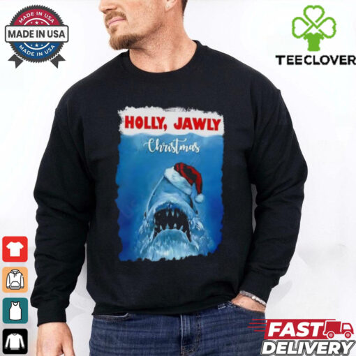 Holly Jawly Christmas Jaws Shark shirt