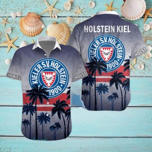 Holstein Kiel Gray Blue Coconut Tree Hawaiian Shirt Impressive Gift