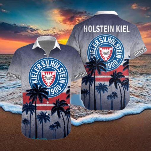 Holstein Kiel Gray Blue Coconut Tree Hawaiian Shirt Impressive Gift