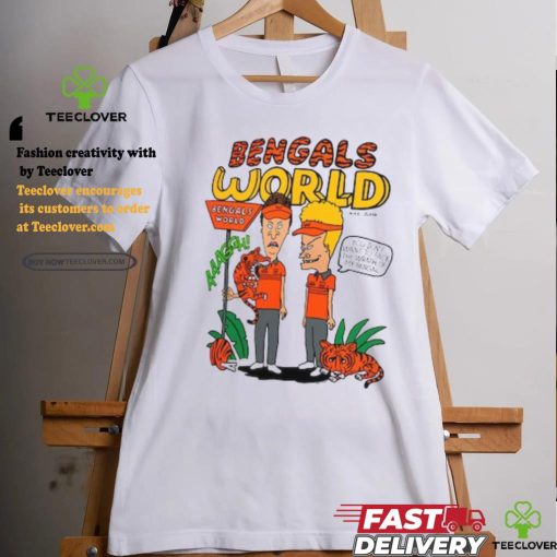 Homage Ash Cincinnati Bengals Beavis And Butthead x Bengals World Tri Blend T Shirt