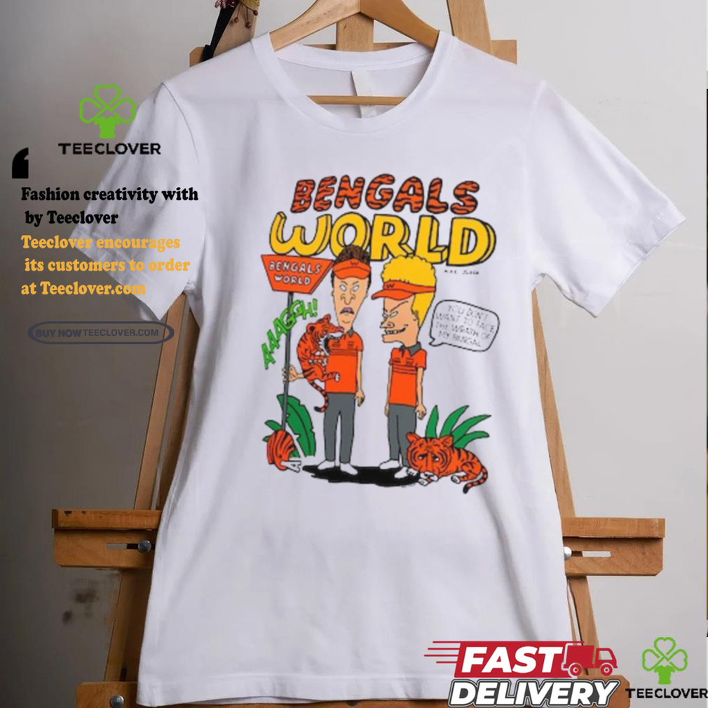 Homage Ash Cincinnati Bengals Beavis And Butthead x Bengals World Tri Blend T Shirt Homage Ash Cincinnati Bengals Beavis And Butthead x Bengals World Tri Blend T Shirt