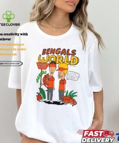 Homage Ash Cincinnati Bengals Beavis And Butthead x Bengals World Tri Blend T Shirt
