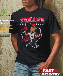 Homage C.J. Stroud Navy Houston Texans Caricature Player Tri Blend T Shirt