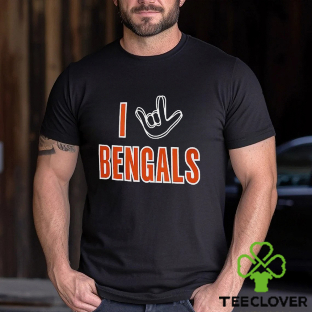 Homage Cincinnati Bengals Charcoal The NFL ASL Collection by Love Sign Tri Blend T Shirt Homage Cincinnati Bengals Charcoal The NFL ASL Collection by Love Sign Tri Blend T Shirt