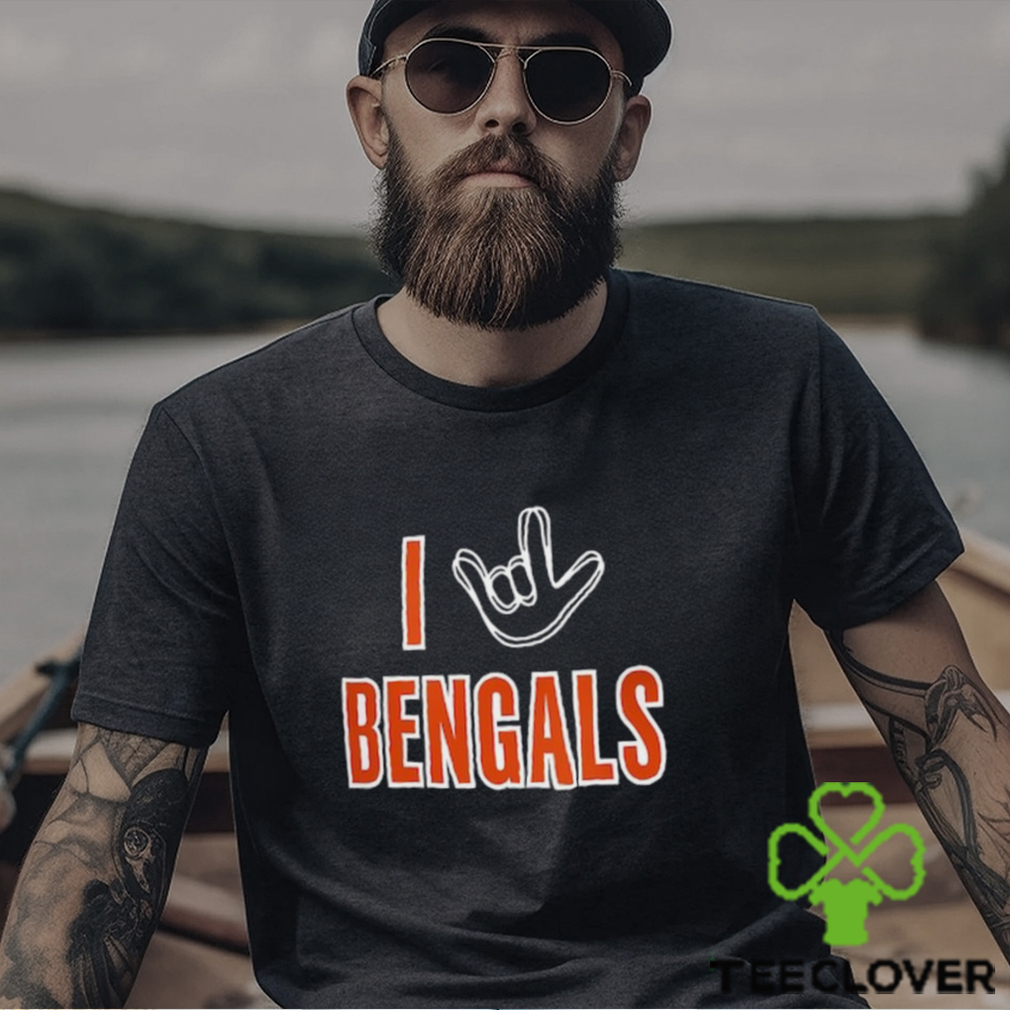 Official cincinnatI bengals homage charcoal the NFL asl collection by love  sign triblend T-shirt, hoodie, sweater, long sleeve and tank top