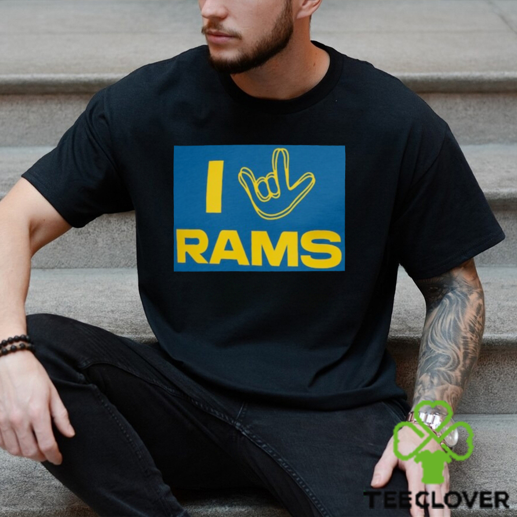 Los Angeles Rams Homage The Nfl Asl Collection By Love Sign Tri-Blend Shirt,  hoodie, sweater, long sleeve and tank top