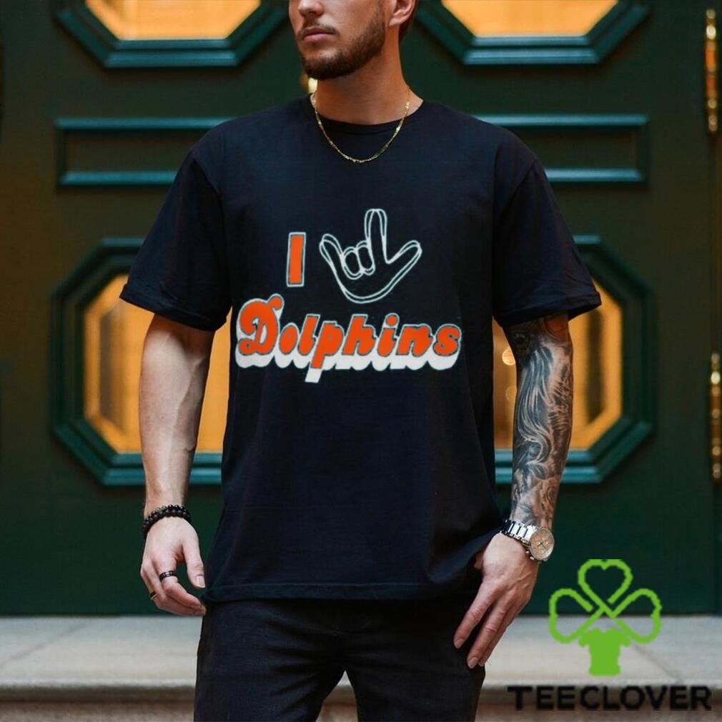 Homage Miami Dolphins Aqua The NFL ASL Collection by Love Sign Tri Blend T Shirt Homage Miami Dolphins Aqua The NFL ASL Collection by Love Sign Tri Blend T Shirt