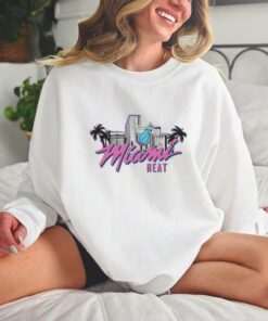 Homage Miami HEAT Original Vice Skyline T Shirt