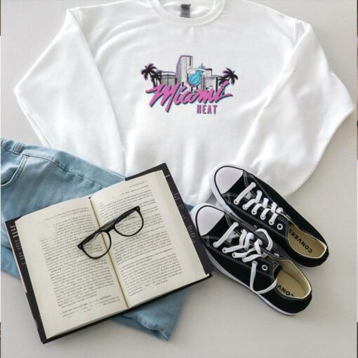 Homage Miami HEAT Original Vice Skyline T Shirt