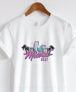 Homage Miami HEAT Original Vice Skyline T Shirt