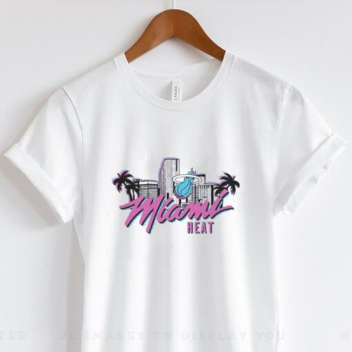 Homage Miami HEAT Original Vice Skyline T Shirt