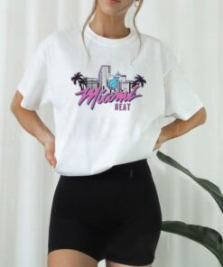 Homage Miami HEAT Original Vice Skyline T Shirt