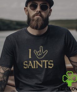 Homage New Orleans Saints Charcoal The NFL ASL Collection by Love Sign Tri Blend T Shirt 2 Homage New Orleans Saints Charcoal The NFL ASL Collection by Love Sign Tri Blend T Shirt