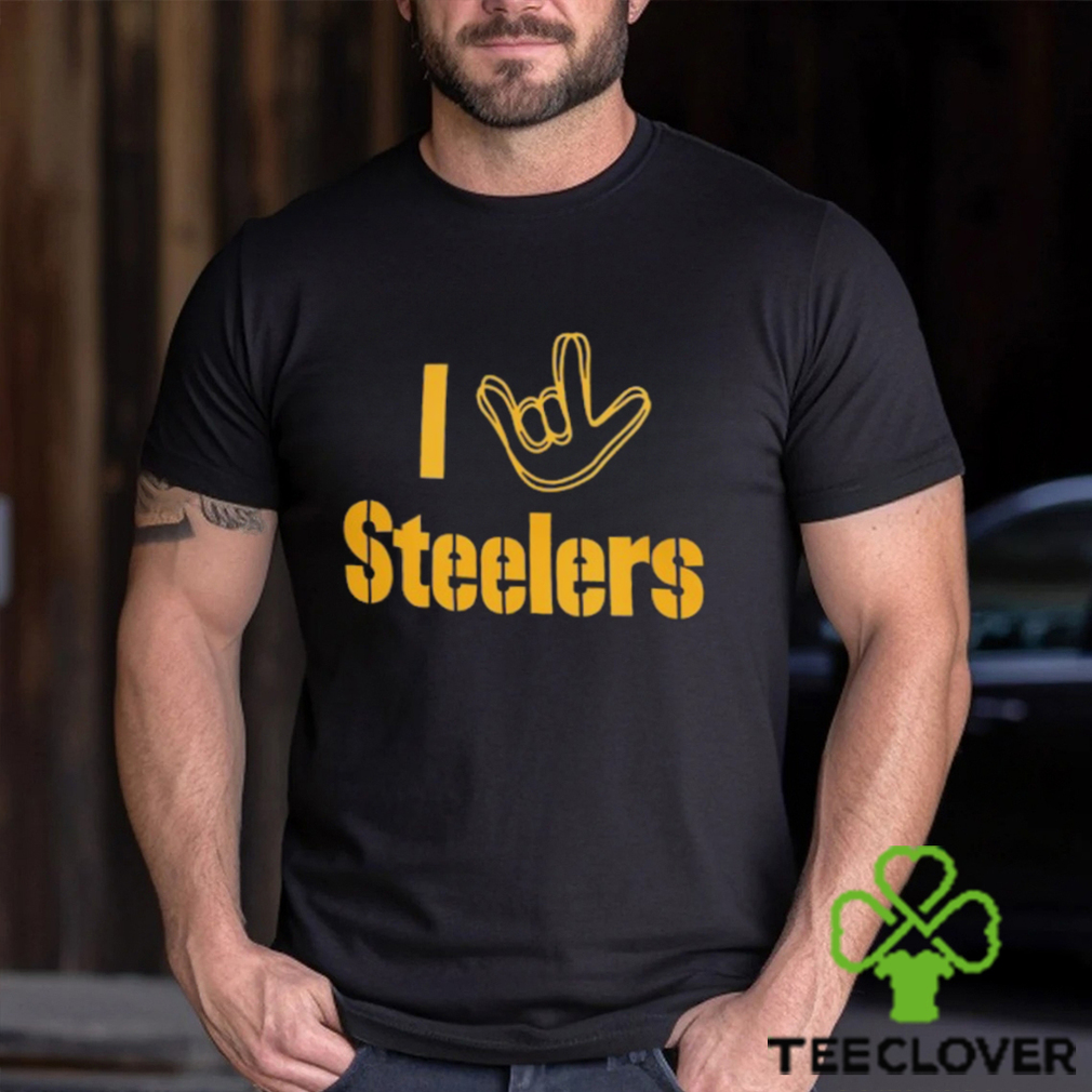 Official pittsburgh Steelers charcoal the NFL asl collection by love sign T- shirt, hoodie, sweater, long sleeve and tank top