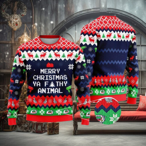 Home Alone Christmas Ugly Sweater, Ya Filthy Animal Shirt, Kevin McCallister Xmas Sweatshirt, Funny Movie Sweater, Gift For Holiday