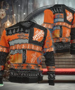 Home Depot Logo Style Ugly Christmas 3D Sweater Gift For Fans