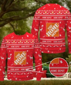 Home Depot Red Merry Christmas Ugly Sweater