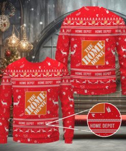 Home Depot Red Merry Christmas Ugly Sweater