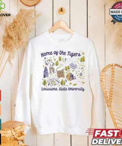 Home Of The Tigers Louisiana State University LSU School Icons T shirt