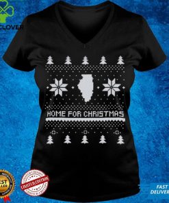 Home for Christmas Illinois Ugly Style Family Shirt