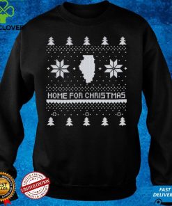 Home for Christmas Illinois Ugly Style Family Shirt