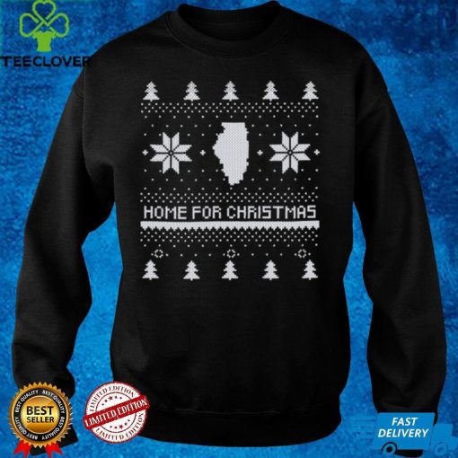 Home for Christmas Illinois Ugly Style Family Shirt