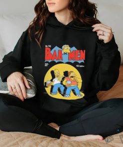 Homer Barney and Moe in the style of of a vintage Batman comic cover shirt