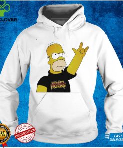 Homer Simpson Rock funny T shirt