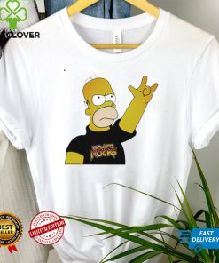 Homer Simpson Rock funny T shirt