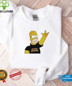 Homer Simpson Rock funny T shirt
