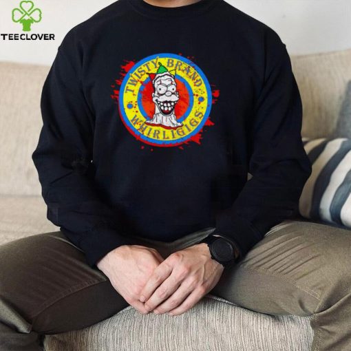 Homer Simpson Twisty Brand Whirligigs Clown Halloween hoodie, sweater, longsleeve, shirt v-neck, t-shirt