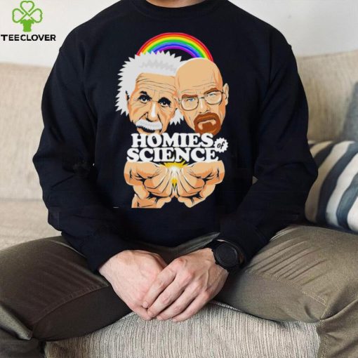 Homies of Science Einstein cartoon hoodie, sweater, longsleeve, shirt v-neck, t-shirt