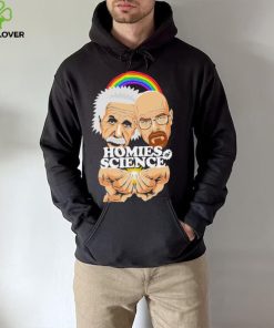 Homies of Science Einstein cartoon hoodie, sweater, longsleeve, shirt v-neck, t-shirt