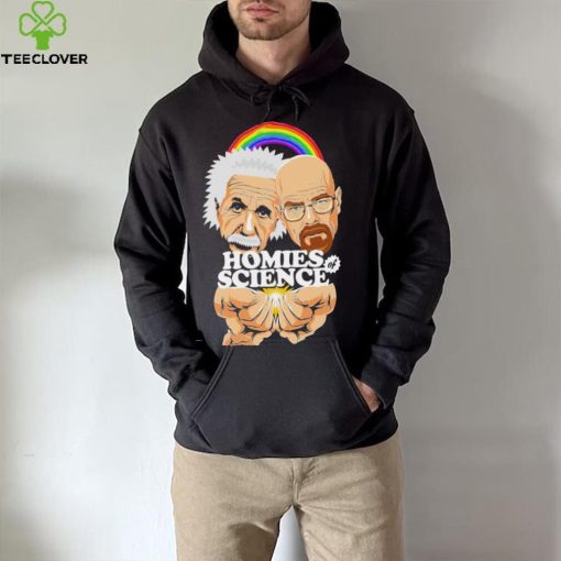 Homies of Science Einstein cartoon hoodie, sweater, longsleeve, shirt v-neck, t-shirt