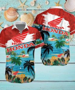 Honda Motorcycle Hawaiian Shirt And Short