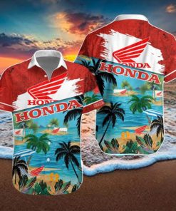 Honda Motorcycle Hawaiian Shirt And Short