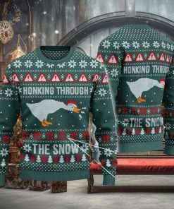 Honking Through The Snow For Christmas Gifts Ugly Christmas Holiday Sweater