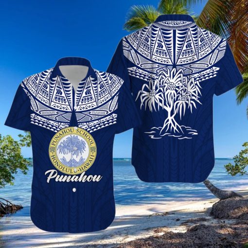 Honolulu Hawaii Punahou School Hawaiian Shirt