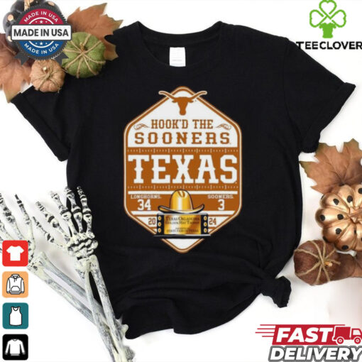 Hook’D the Sooners Texas Longhorns Beat Oklahoma Sooners 34 3 T Shirt