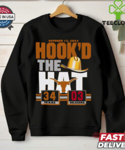 Hook’d The Hat Texas Longhorns 34 3 Oklahoma Sooners Red River Rivalry Shirt