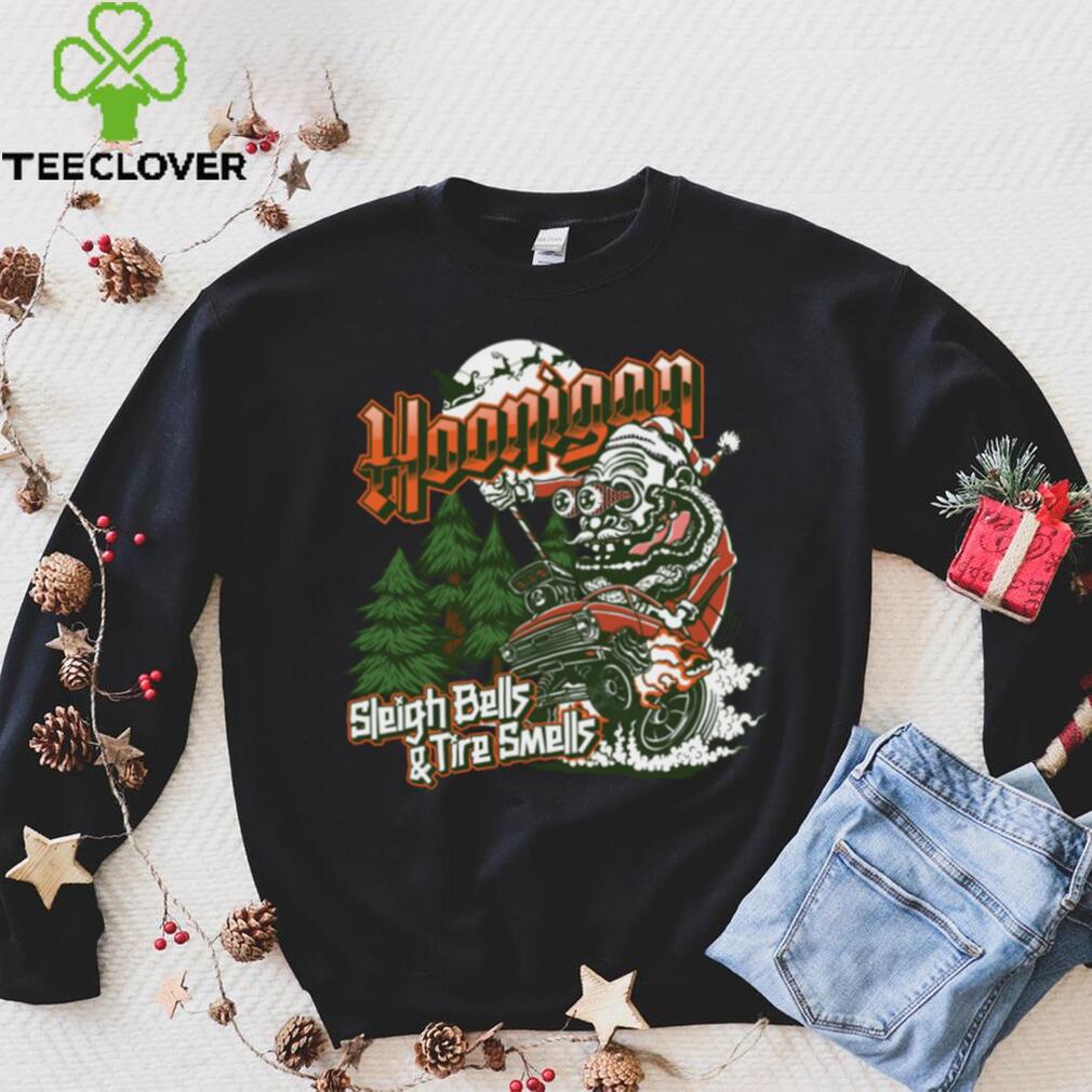 Hoonigan Sleigh Bells & Tire smells Shirt Hoonigan Sleigh Bells & Tire smells Shirt