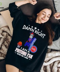 Hooper mascot damn right I am a Pistons fan win or lose hoodie, sweater, longsleeve, shirt v-neck, t-shirt