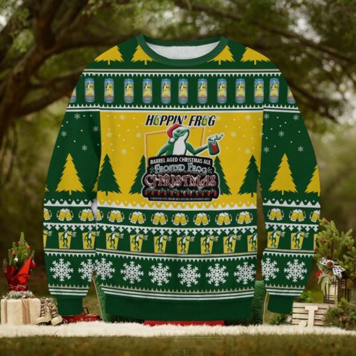 Hoppin’ Frog Brewery For Christmas Gifts Ugly Christmas Wool Knitted Sweater