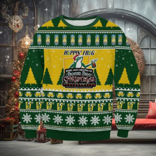 Hoppin’ Frog Brewery For Christmas Gifts Ugly Christmas Wool Knitted Sweater