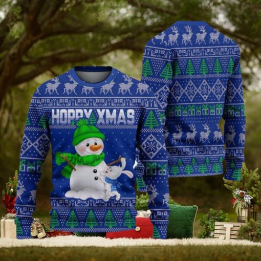Hoppy Xmas Ugly Christmas Sweater Knitted Gift For Men And Women