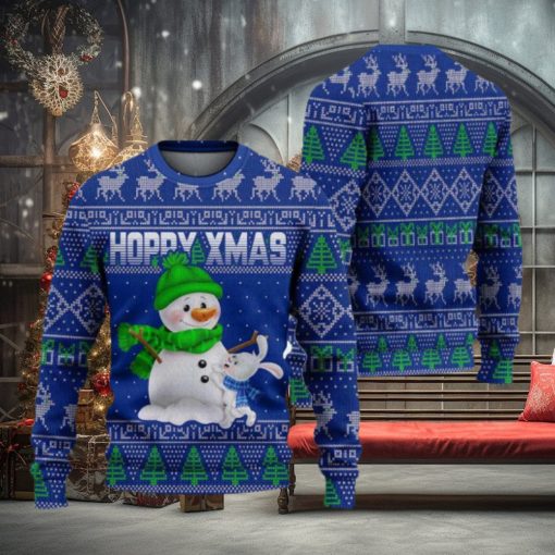 Hoppy Xmas Ugly Christmas Sweater Knitted Gift For Men And Women