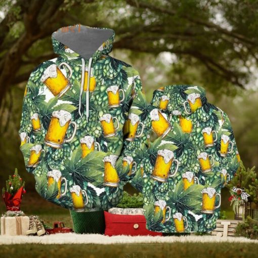 Hops And Craft Beer 3d All Over Print Hoodie